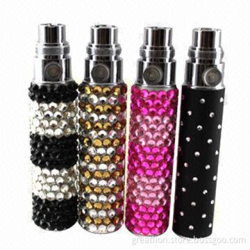 eGo/eGo-G Diamond Ladies' E-cigarette Batteries with 650mAh Capacity, 72 x 14mm Size
